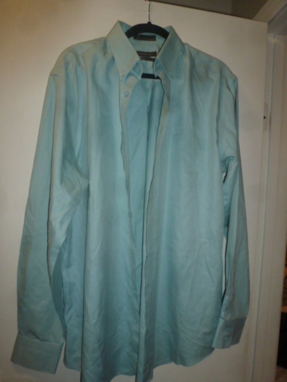 Nordstrom Men’s SmartCare Dress Shirt Light Blue 100% Cotton L/T Large Tall
